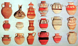 Vasos de cer&aacute;mica de Carthago