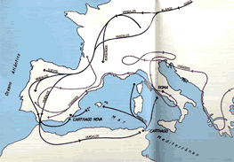 Rutas de penetraci&oacute;n de los germ&aacute;nicos